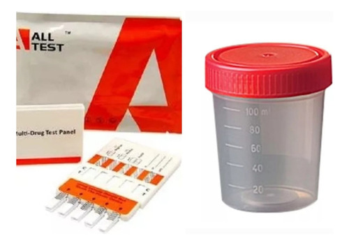 Kit Detección Consumo De 3 Drog En Orina, Y Vaso Recolector