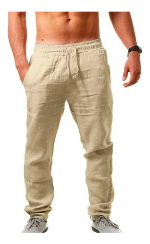 Pantalones De Algodón Ylinoparahombrecolorsólidotranspirable