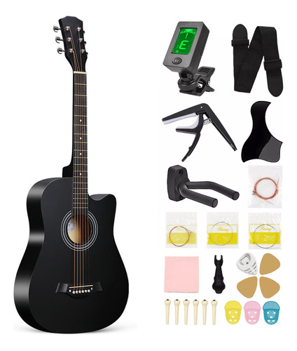 Guitarra Acústica Clasica Con Funda Y Accesorios 38 Inch