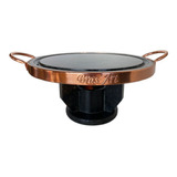 Fondue Para Carne Em Pedra Sabão 23 Cm (rechaud P) Curado