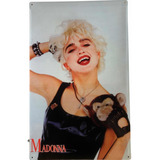 Placa Metálica Madonna