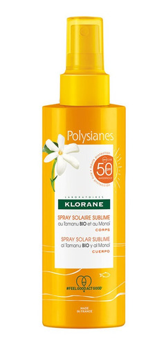 Klorane Spray Sublimador Spf50 200 Ml (cuerpo)