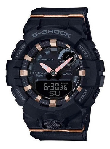 Reloj Mujer Casio G-shock Style Life Gma-b800-1adr Color De La Correa Negro Color Del Bisel Negro Color Del Fondo Negro