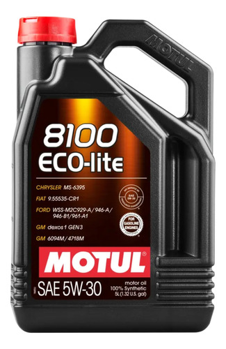 Aceite Para Motor Motul 8100 Eco-lite 5w-30 5l