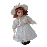 Muñeca De Porcelana Victoriana Blanco