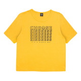 Blusa Juvenil Feminina Kindness Select Amarelo