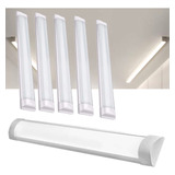 10x Lâmpada Linear Super Led 40w De Teto 120cm Branco Frio