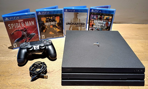 Playstation 4 Pro 1tb, 4 Juegos Y Control  Dualshock 4 