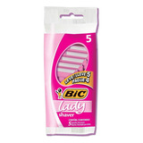 5 Aparelho De Depilação Bic Rosa Lady Shaver Leve 5 Pague 4