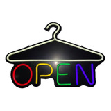 Aviso Led Tipo Neon Open Gancho Moblihouse