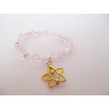 Vishudi Pulsera Cristal Checo Cuarzo Rosa Estrella