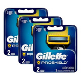 Carga Gillette Fusion Proshield Refil 6 Unid. Pele Sensível