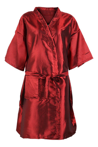Batas Tipo Kimono, Batas De Peluquería, Capas, Rojo