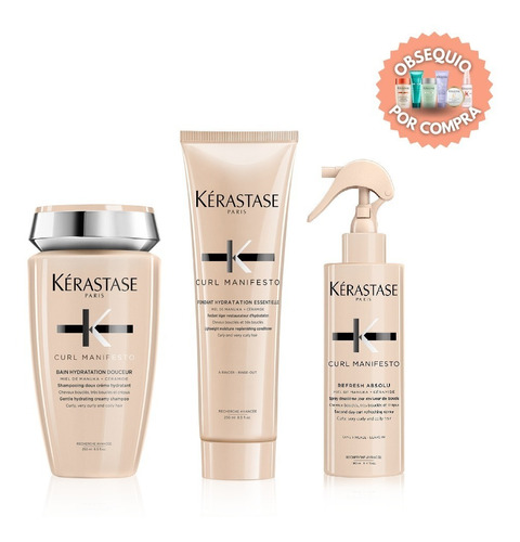 Kit Hidratación Para Rulos Kerastase Curl Manifesto 