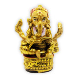 Estatuilla Ganesh Dorada India 8x5cm