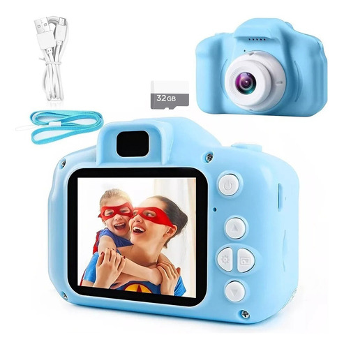 Camara Hd Para Niños Videos Fotos Recargable + Memoria 32gb