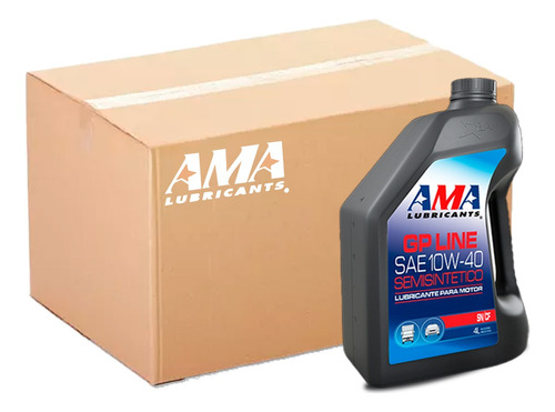 Aceite Lubricante Motor Ama Gp Semisintetico 10w40 4l X Caja