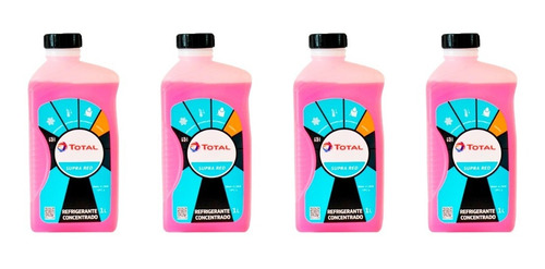 Combo Liquido Refrigerante Total Rosa Fluor Peugeot Citroen