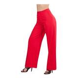 Pantalón Recto Mujer Color Rojo 984-93