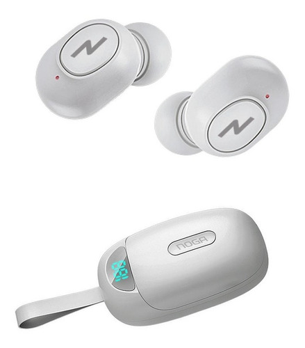 Auriculares Inalambricos Bluetooth Celular Air Noga Twins 21 Color Blanco