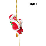 Muñeca De Escalada Eléctrica Navideña De Papá Noel Estilo 3