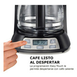 Cafetera Hamilton Beach 49632 12 Tazas Goteo Programable Color Plateado Y Negro