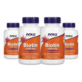 Biotina 5000mcg Now Foods 120veg Caps 4un