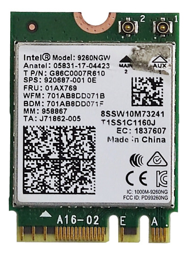 Tarjeta Wifi Para Lenovo Yoga C930-13ikb