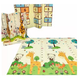 Tapete De Juego Plegable Gateo Bebé 190x180x1 Cms Doble Faz