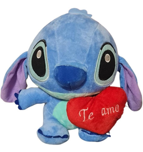 Stitch Peluche Con Corazon Enamorado 