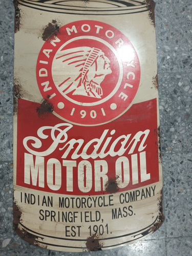 Catel De Chapa Vintage Motos Indian 