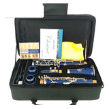 Clarinete Moresky 17ch Bb Prateada Ebonite Sintetico Palheta