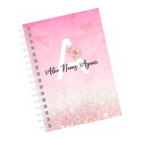 Agenda Ano Atual Personalizada Varios Temas Rosa