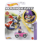 Hot Wheels Mario Kart Die Cast Waluigi (rosa/morado) E1:64