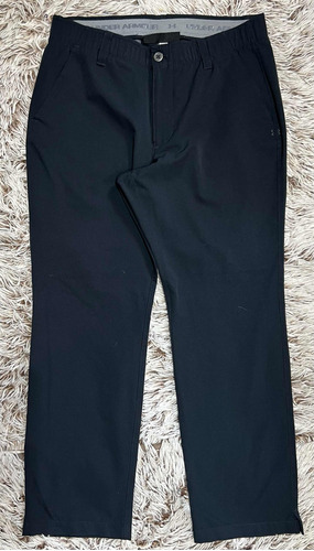 Pantalón Straight Negro Under Armour Para Hombre 34x30