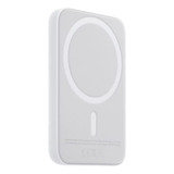 Batería Externa Compatible Con Magsafe Para iPhone X 12, 13, 14, 15, Color Blanco Y Plateado