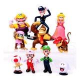 10pcs Mario Bros Peach Figura Juguete Niños Regalo Colección