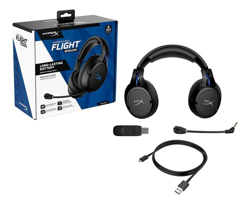 Auricular Hyperx Cloud Flight Wireless Color Negro/azul