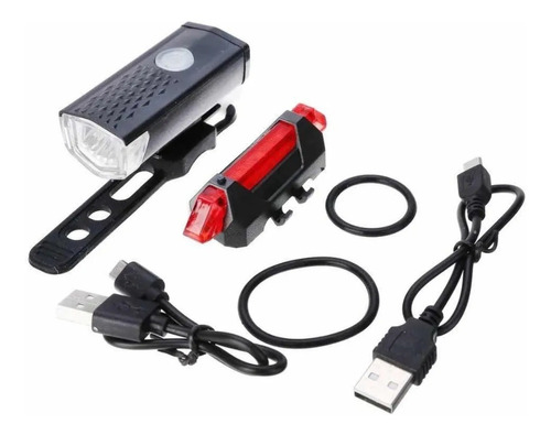 Kit Luces Led Bicicleta Recargables Impermeables