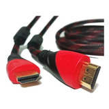 Cable Hdmi 15 Metros Doble Filtro Mallado Punta Dorada Nuevo