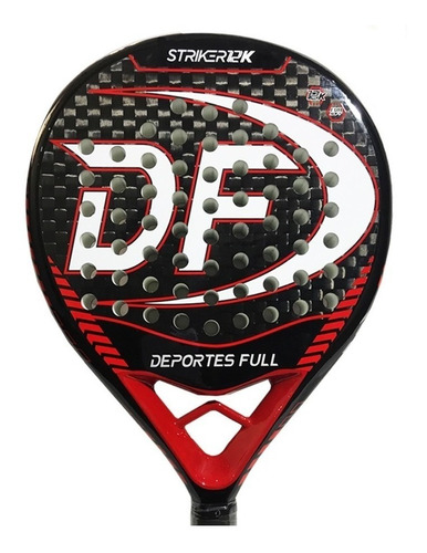 Paleta De Pádel  Deportes Full Striker 12k 2022 Color Rojo/blanco