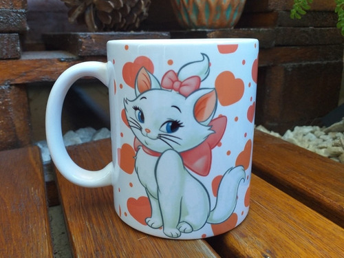 Taza Gatita Marie Aristogatos Película Disney Cerámica 