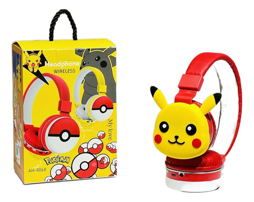 Fone De Ouvido Bluetooth Anime Pokemon Pikachu Fones De Ouvi