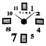 Reloj De Pared 3d Tamaño 100x100 Cm Grande 