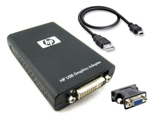 Placa De Video Usb 2.0 / 3.0 Hp Dvi/vga Res Máx 1920 X 1080