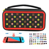 Estuche Nintendo Switch Edicion Mario Estrella Vidrio+2grips