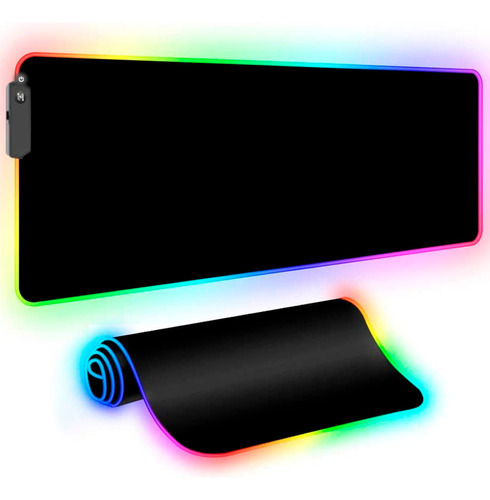 Mousepad Gamer Led Rgb Xxl 800x300x 4mm Retroiluminado Usb