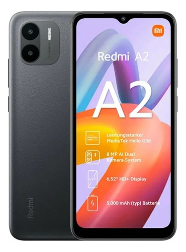 Xiaomi Redmi A2 Black Dual Sim 64 Gb 2 Gb Ram