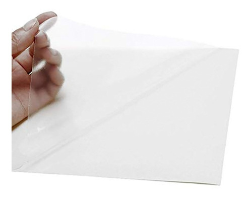 Papel Adhesivo Transparente Maylar Láser 10 Hojas Carta