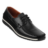 Oxfords Cuero Puntera Redonda Zapatos Casual Hombre X-9010